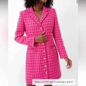 NWT Magenta Tweed Stacie Dress